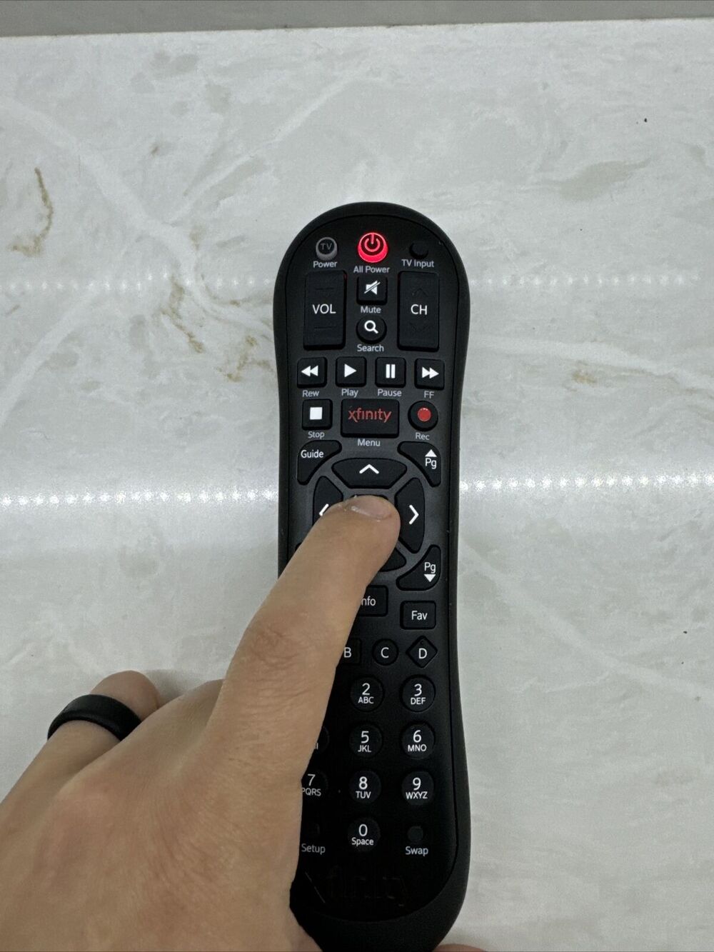 Xfinity COMCAST XR2 DVR Cable Remote Control, Black Clean Inside